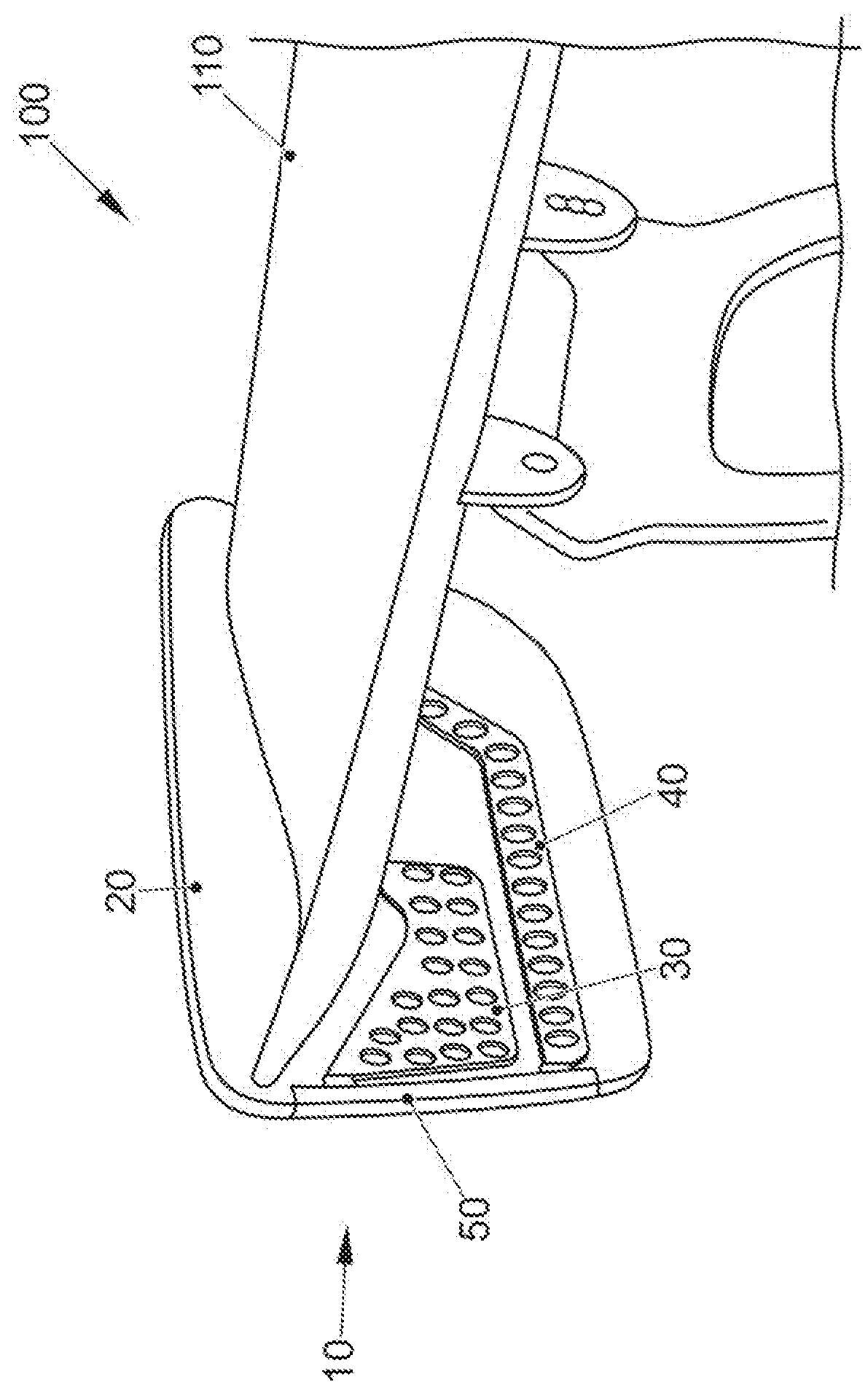 End plate for a rear spoiler of a vehicle