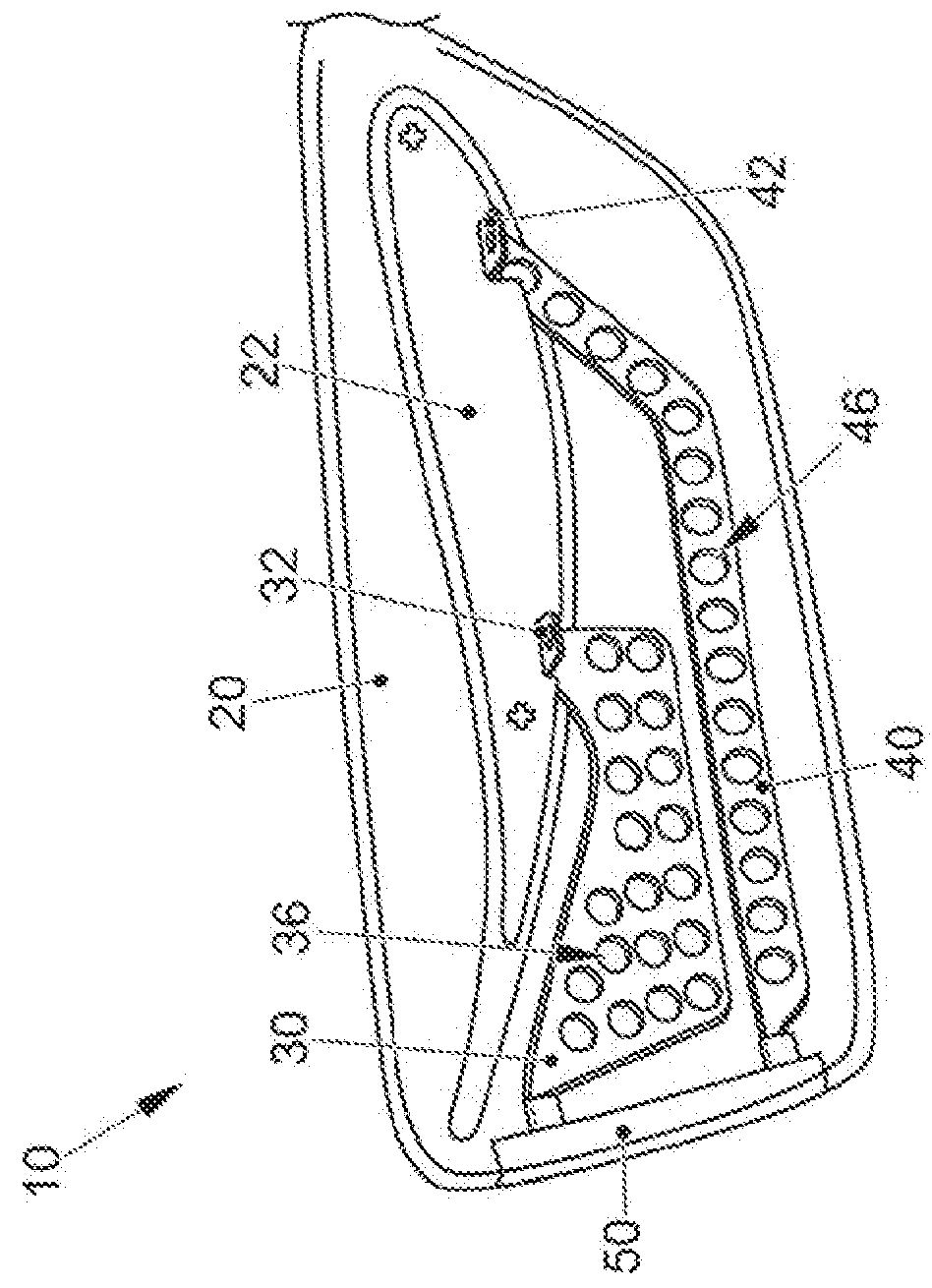 End plate for a rear spoiler of a vehicle