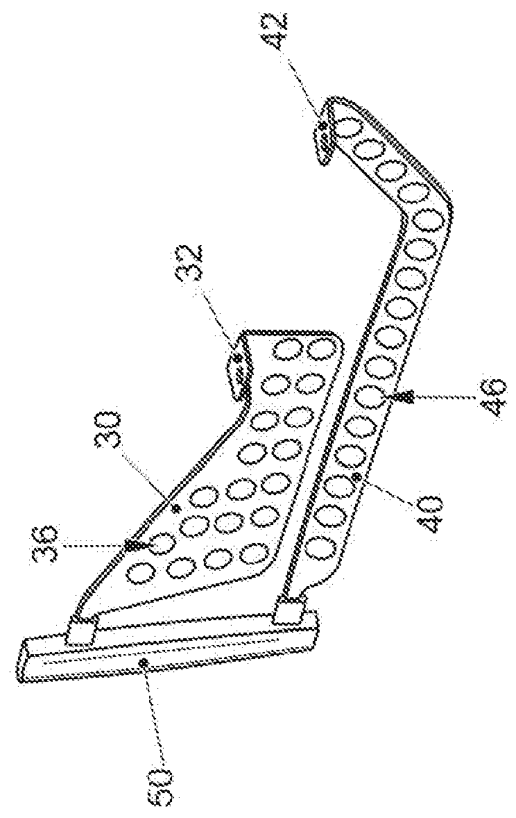 End plate for a rear spoiler of a vehicle