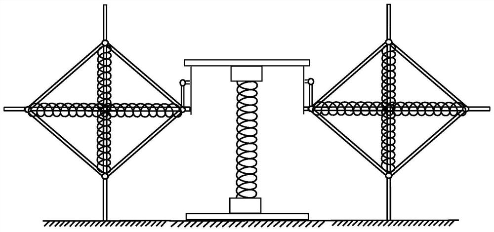 Quasi-zero stiffness vibration isolation platform suitable for ultralow-frequency vibration isolation