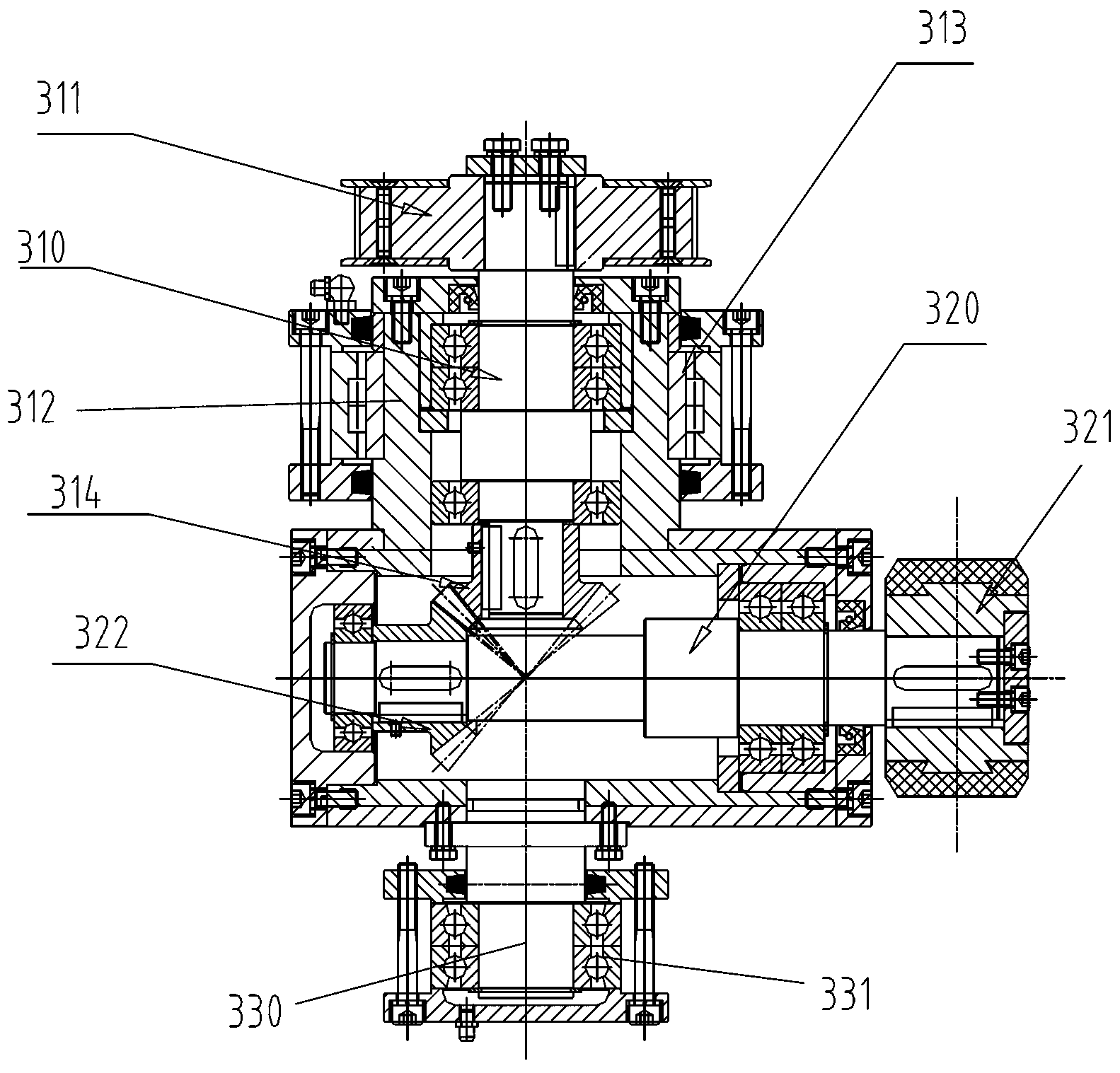 Automatic-opening-closing conveying mechanism with three rollers rotating automatically for cylinders