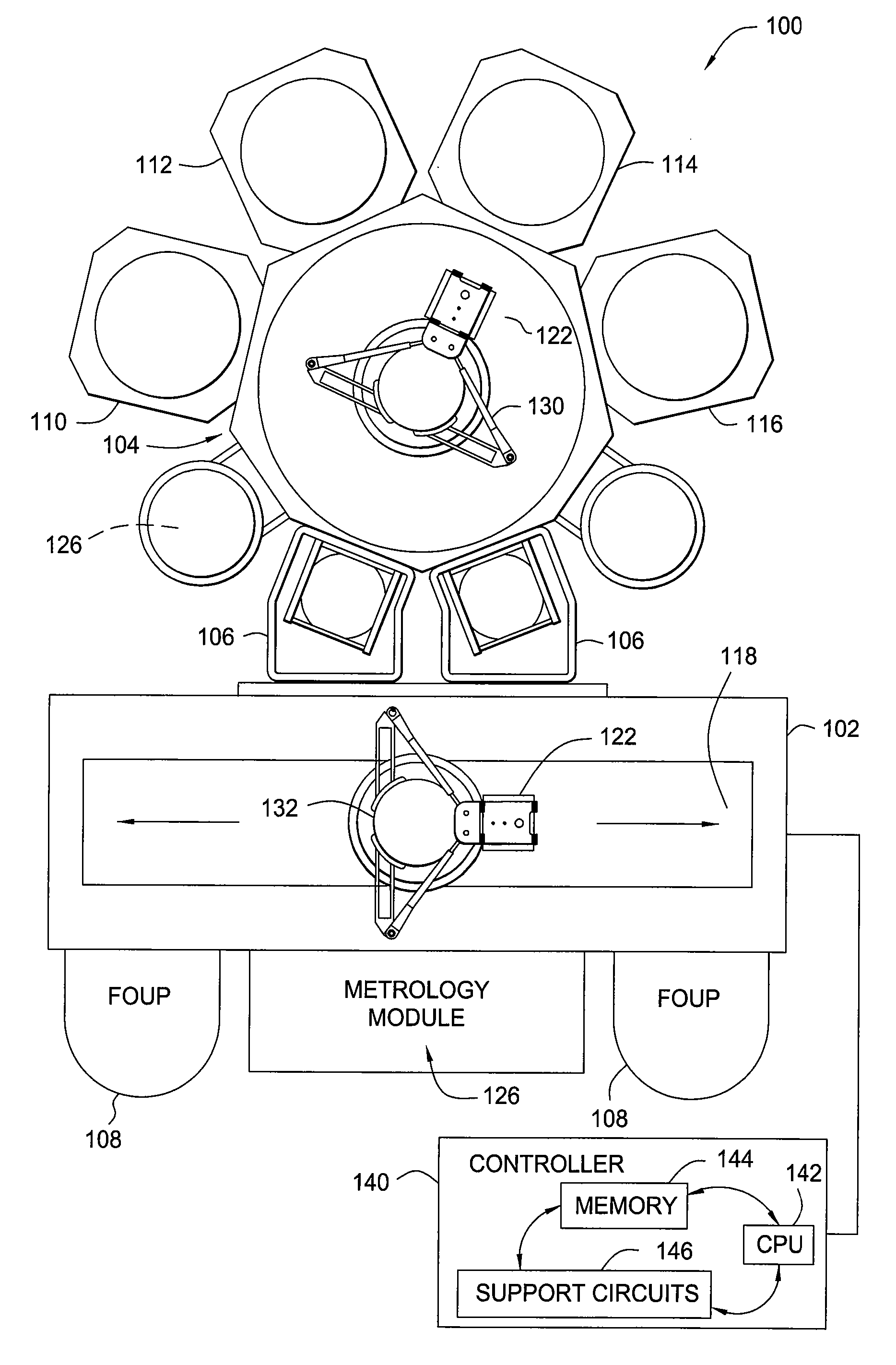 Cluster tool and method for process integration in manufacturing of a photomask