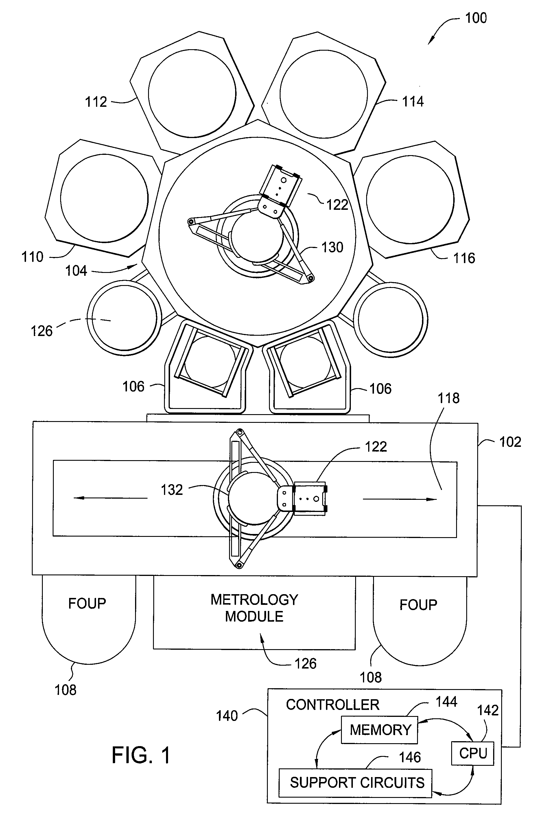 Cluster tool and method for process integration in manufacturing of a photomask