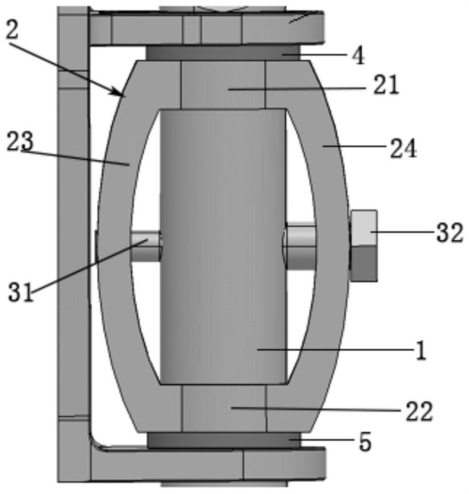 Directly connected steering gear axial force elimination mechanism