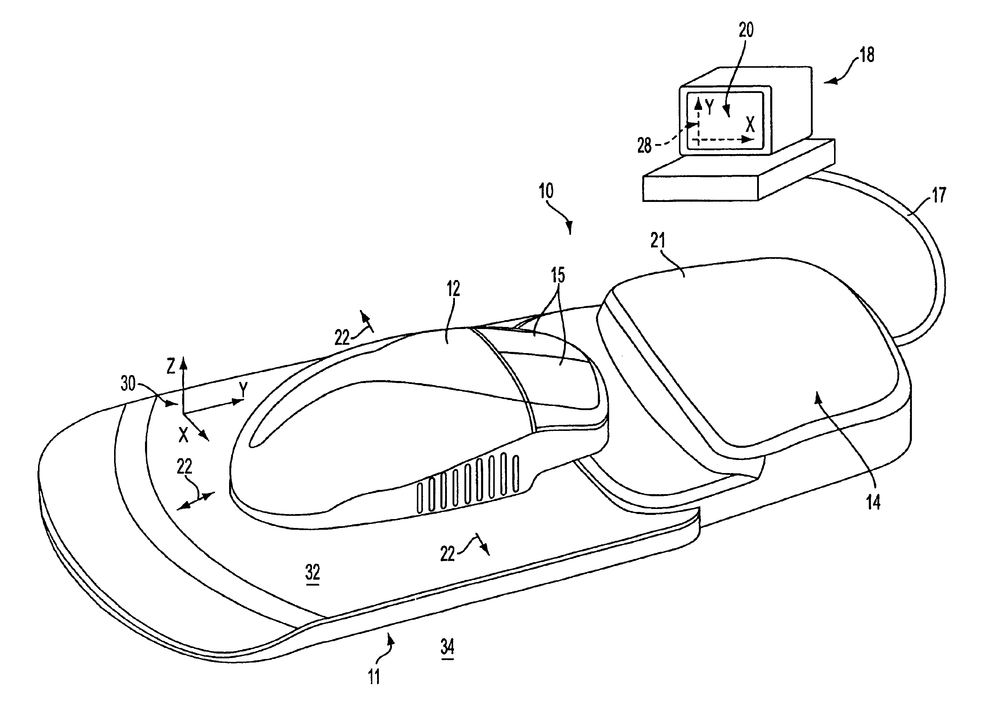 Force effects for object types in a graphical user interface