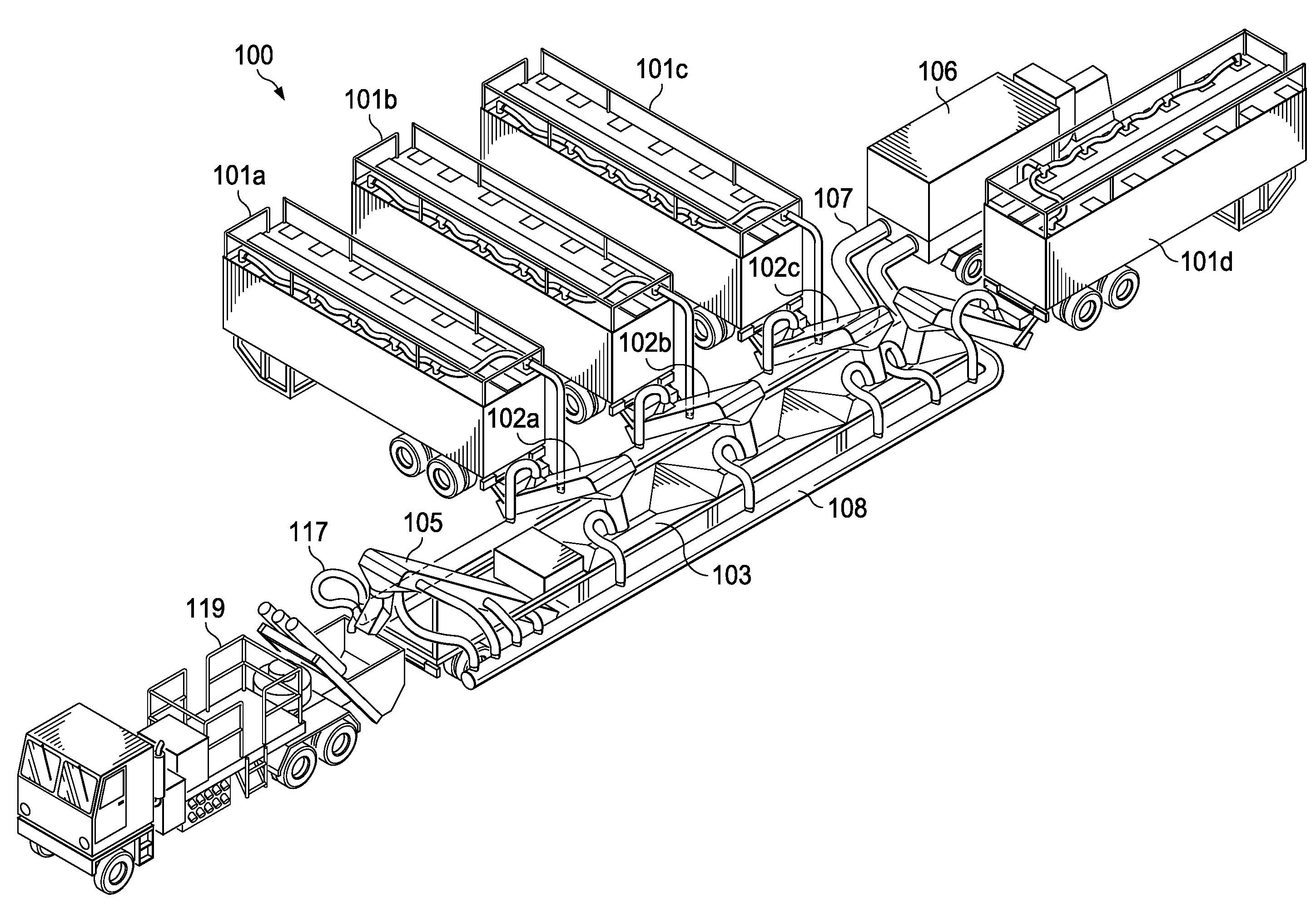 Systems and methods for controlling silica dust during hydraulic fracturing operations using an improved manifold