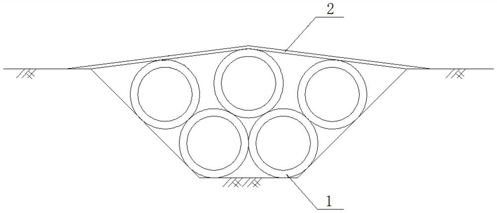 Inflatable bridge capable of being erected quickly