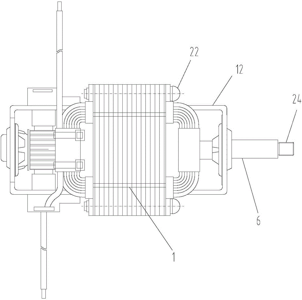 Motor of dry grinding machine