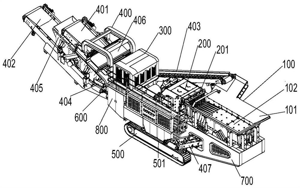 Movable impact crushing station