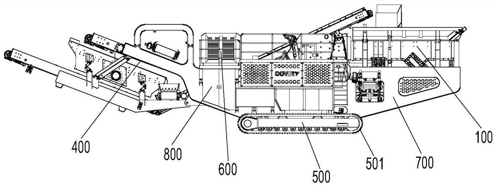 Movable impact crushing station