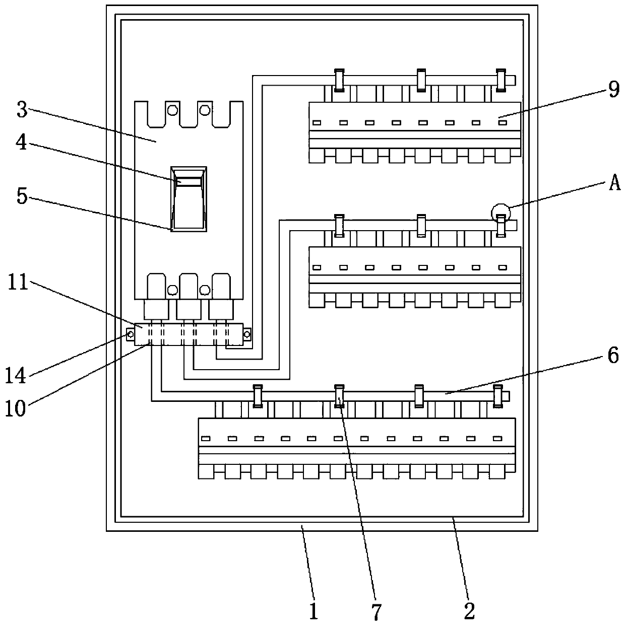 Power box with electric leakage prevention mechanism