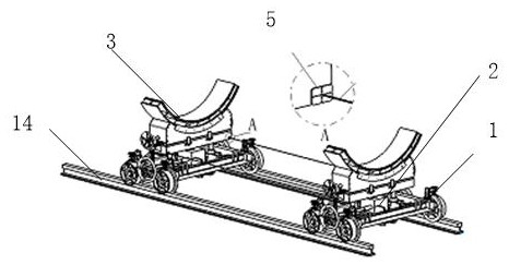 A centering and ranging method for a multifunctional rocket docking vehicle