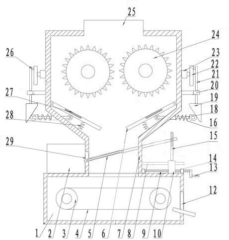 Waste building template recycling device and using method