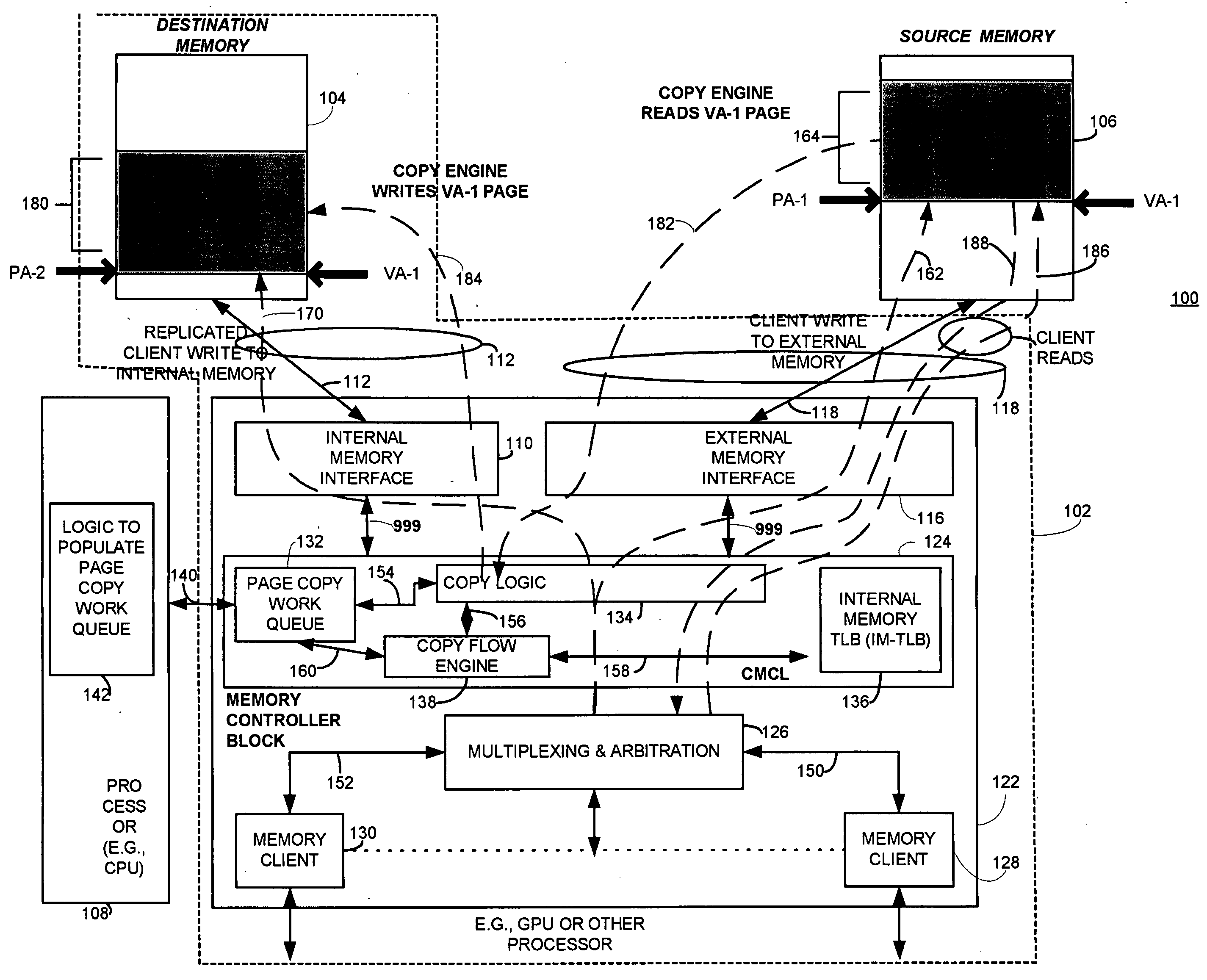 Method and apparatus for reallocating memory content