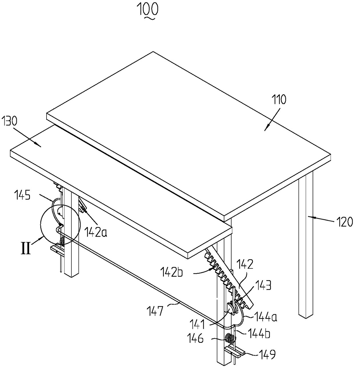 Adjustable computer desk