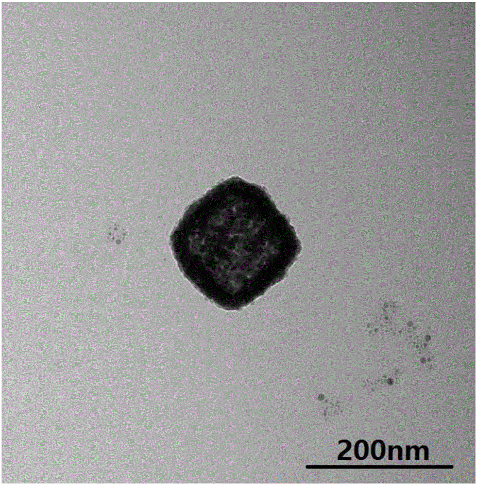 Method for preparing cube-shaped silver nano box with octreotide acetate as template