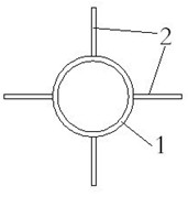 Fish-shaped steel tube pile