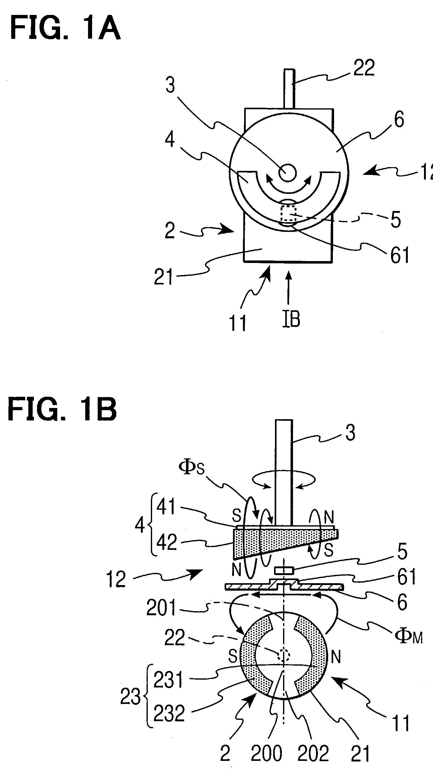 Magnetic sensor unit less responsive to leaking magnetic flux