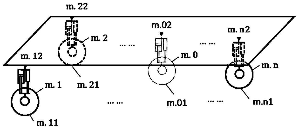 Inertial control active suspension control system and control method based on vehicle posture deviation