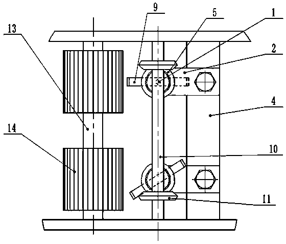 Vertical seeding band cleaner