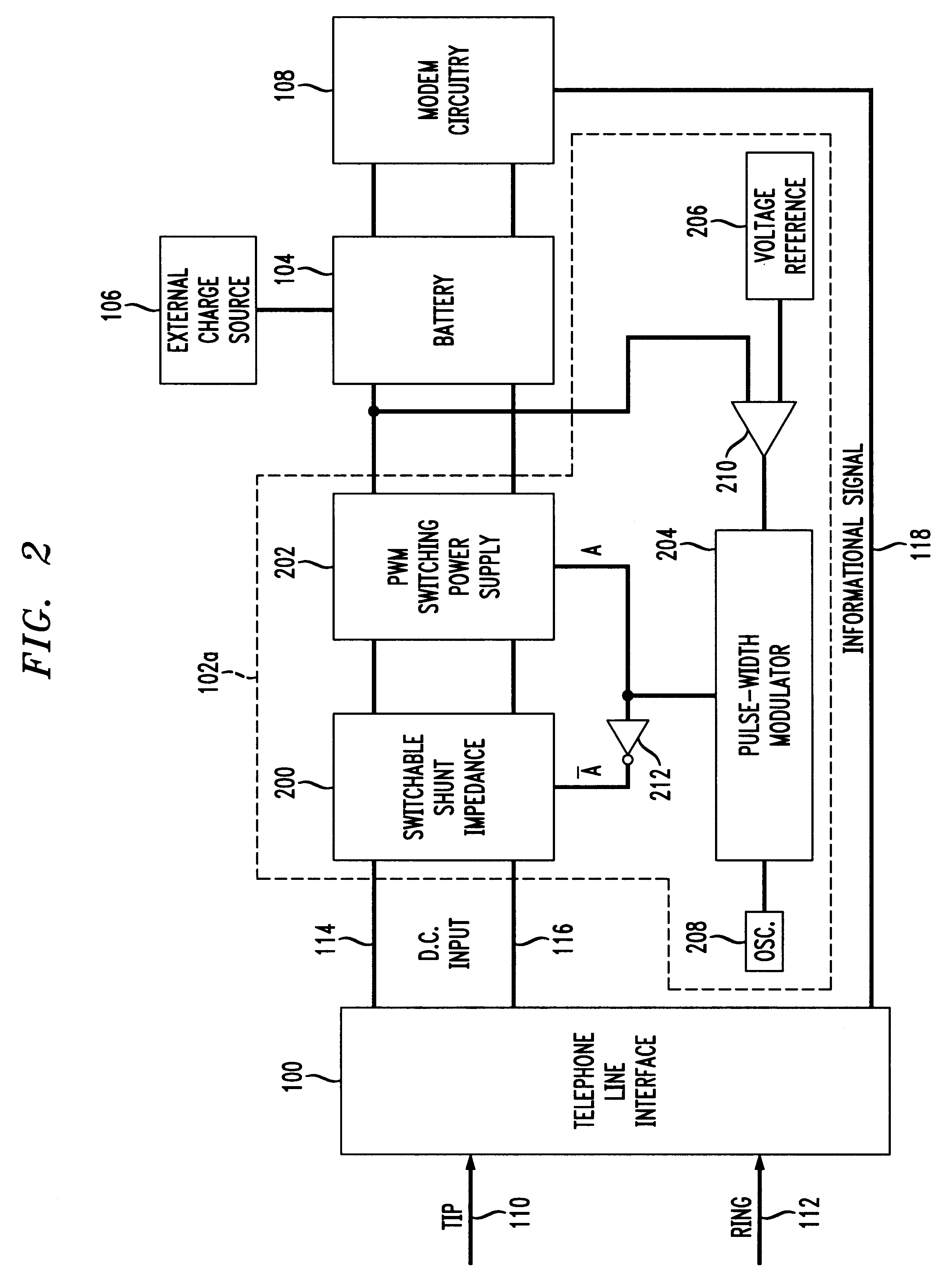 Supplemental power for battery operated modems