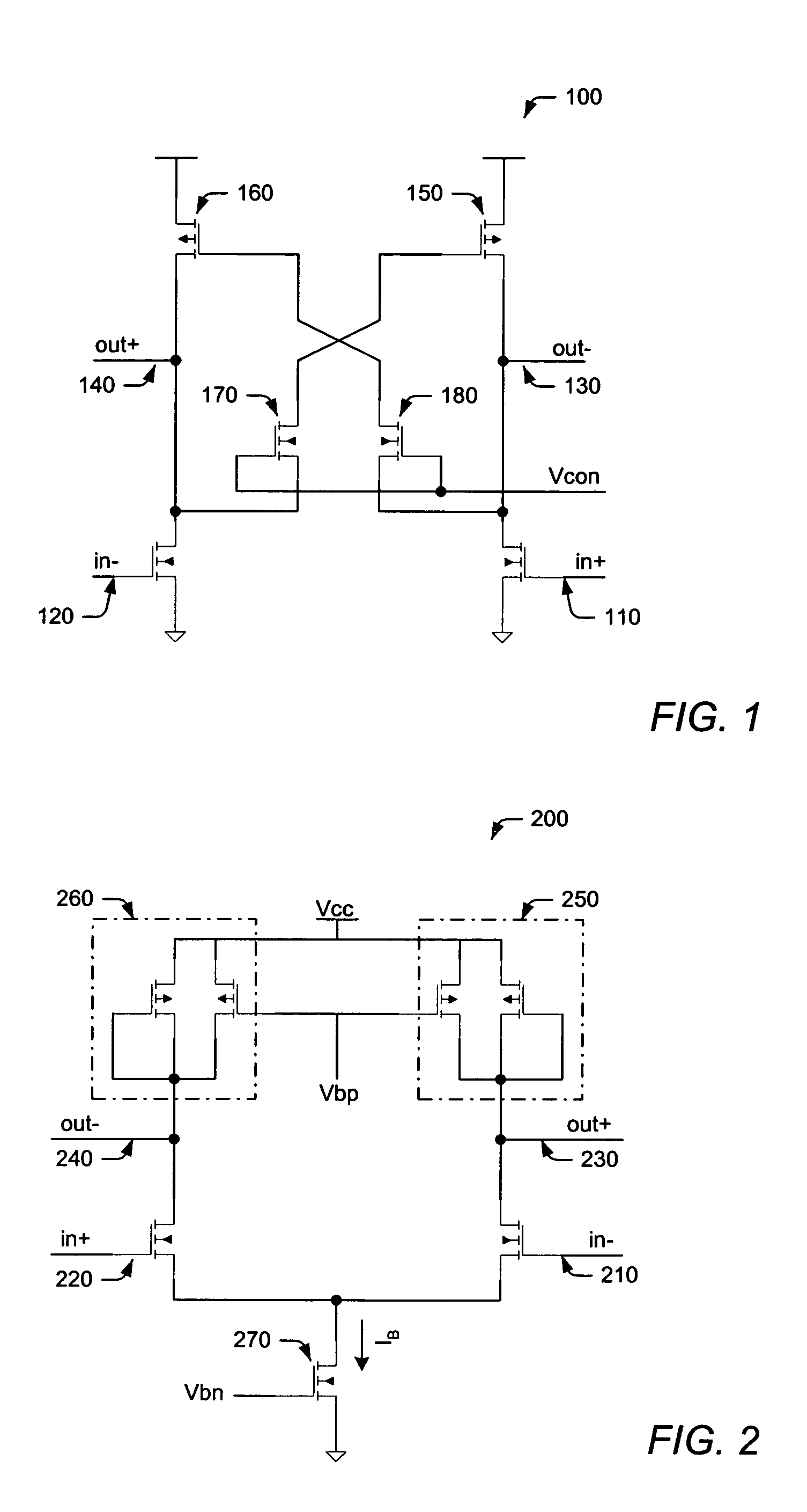 Phase-locked loop and delay-locked loop including differential delay cells having differential control inputs