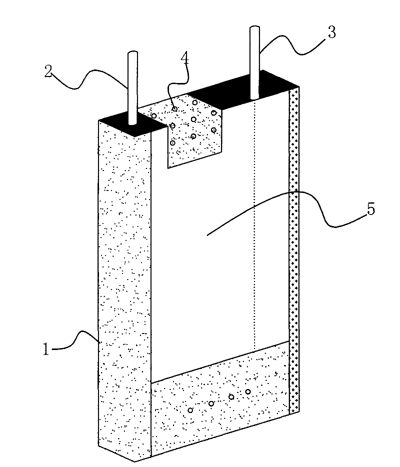 Mixed type anode sizing agent and lithium battery using anode sizing agent