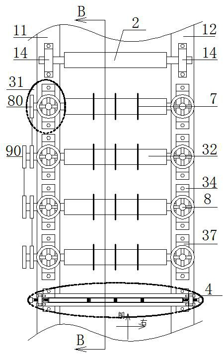 Multi-hob system for slitting and rewinding belt