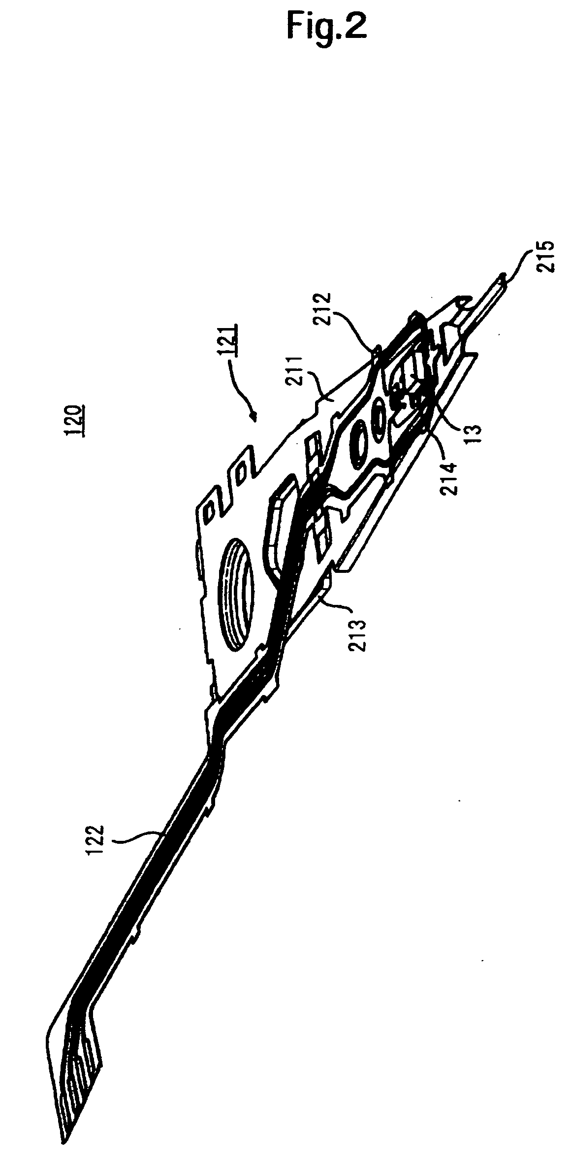 Disk drive apparatus and head assembly used therefor