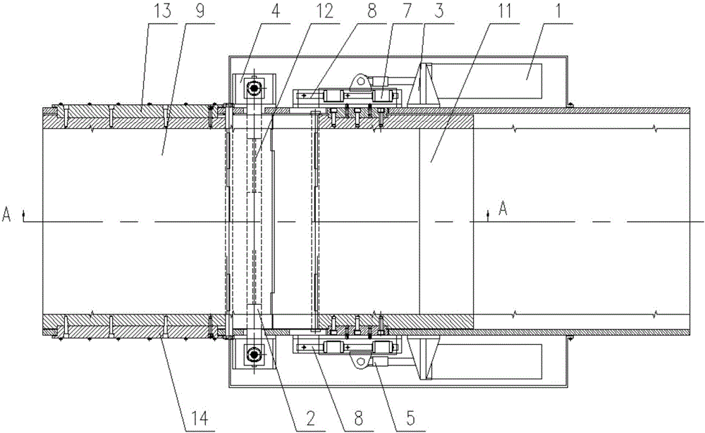 Mach number adjusting mechanism suitable for trans-supersonic wind tunnel