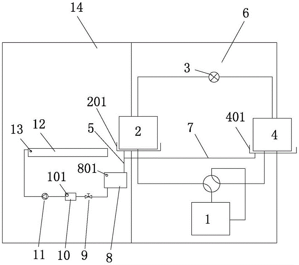 Automatic constant-temperature soilless planter realizing water taking and solution supplement from gas source