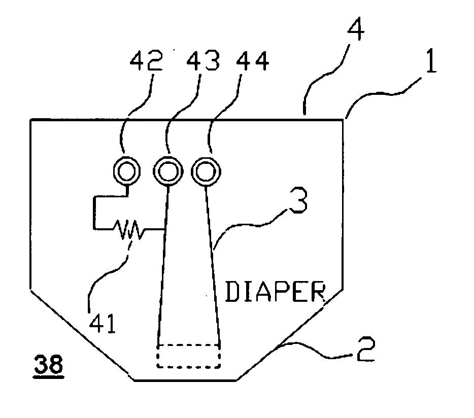 Diaper wetness annunciator system