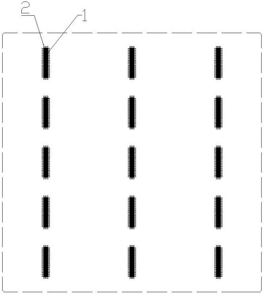 Crystalline silicon solar cell matrix back electrode