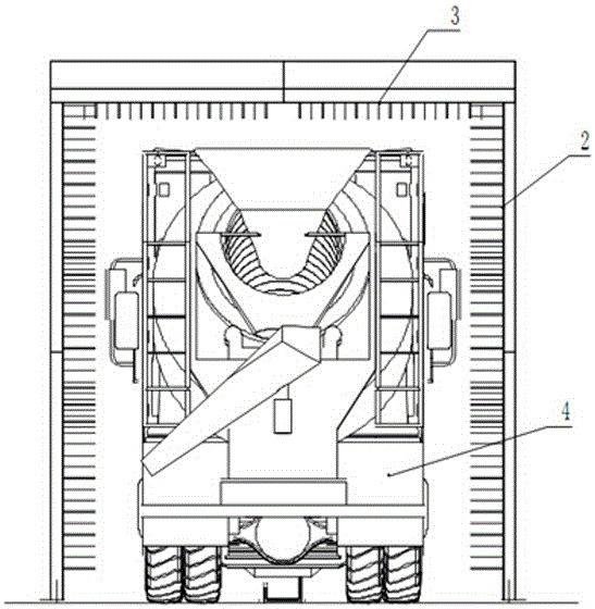 Device and method for measuring vehicle exterior dimension