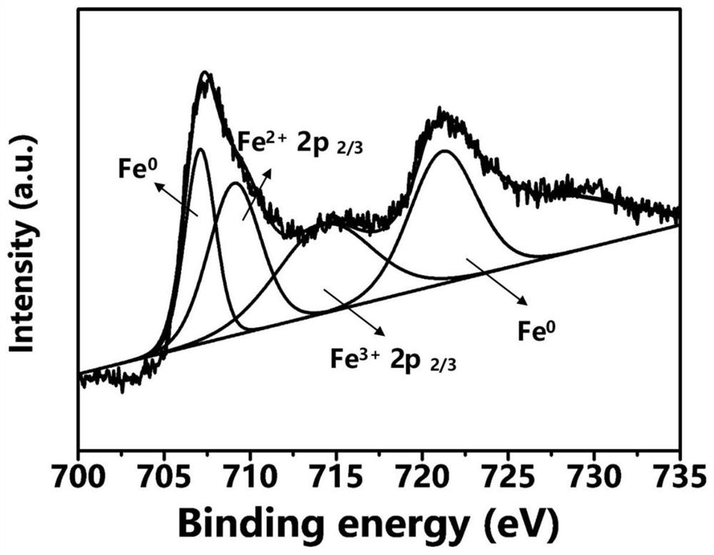 Preparation method, product and application of iron-loaded biochar