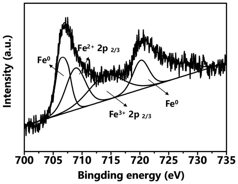 Preparation method, product and application of iron-loaded biochar