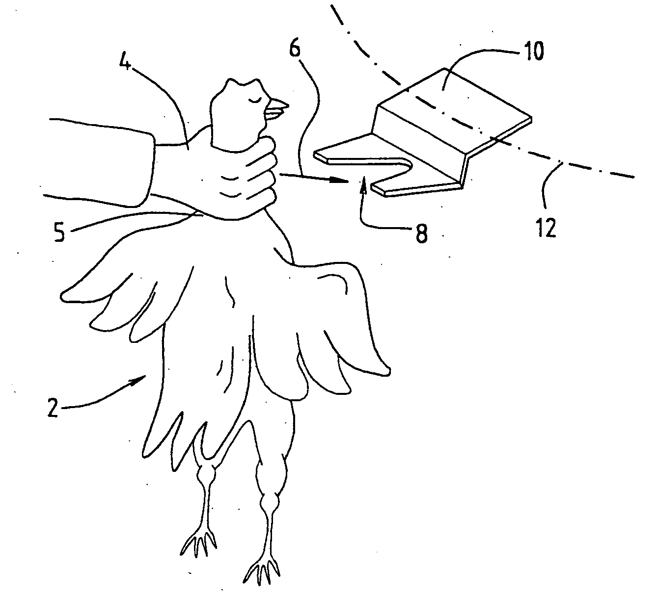 Method and device for processing a slaughter animal