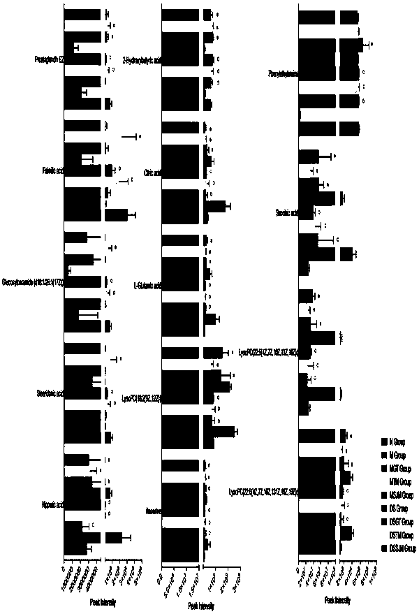 Hypertension liver-yang hyperactivity rat model discrimination method and application thereof