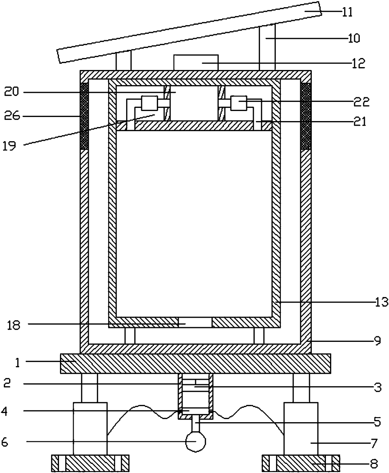 Outdoor safety power distribution cabinet