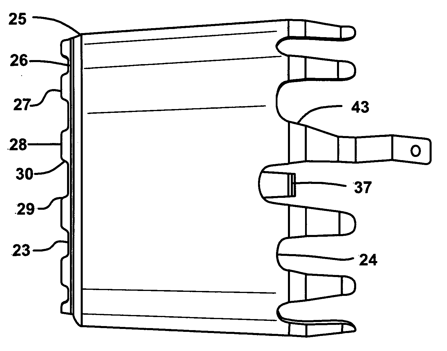 Spring contact plate