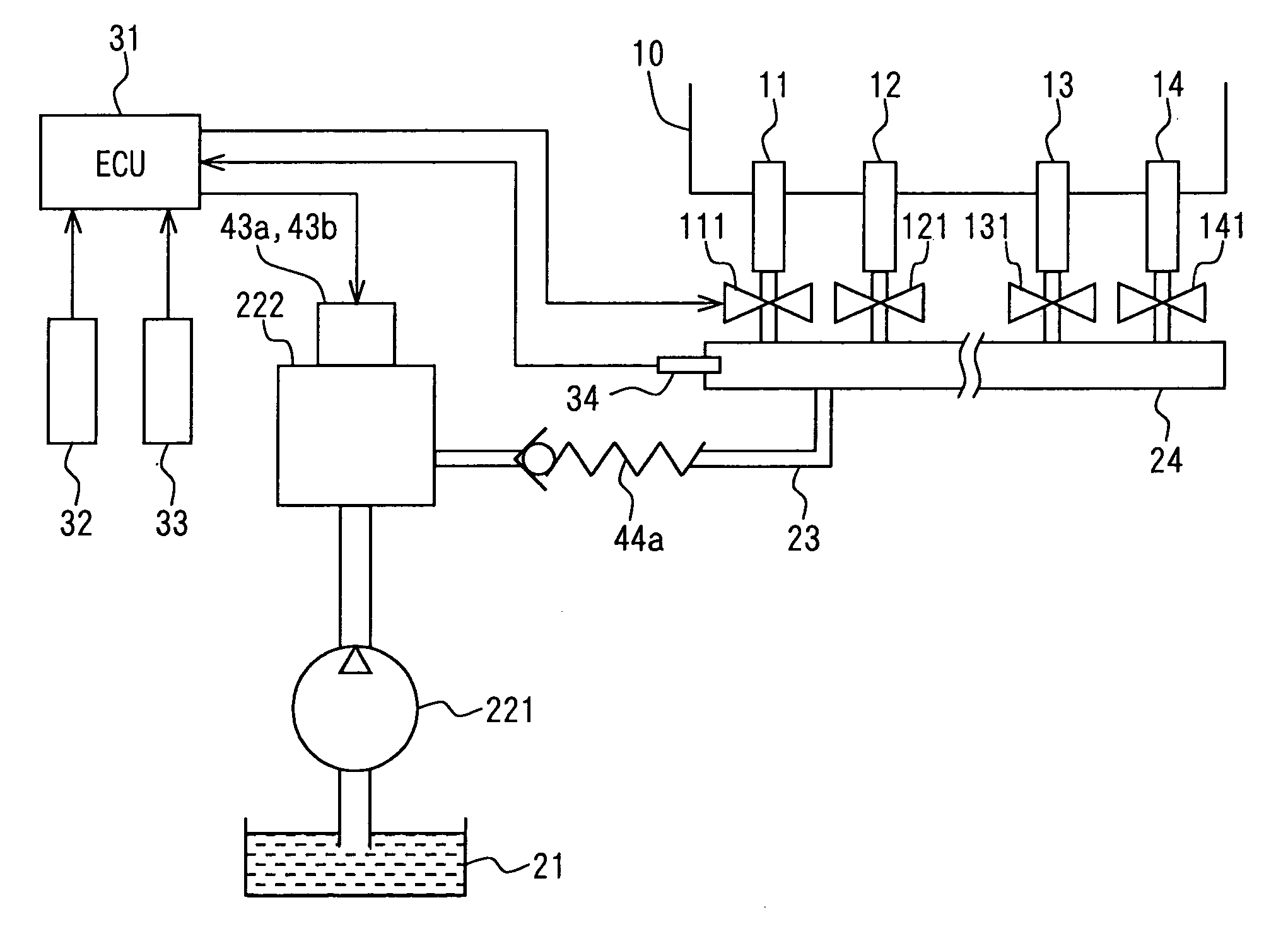 Fuel supply device of an internal combustion engine