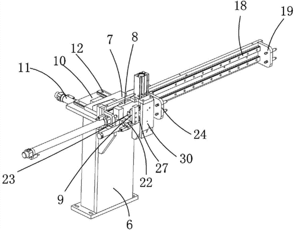 Grabbing and detecting mechanism for parts