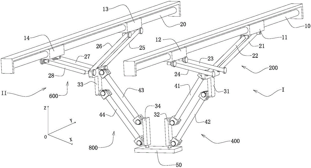 Four-degree-of-freedom parallel mechanism