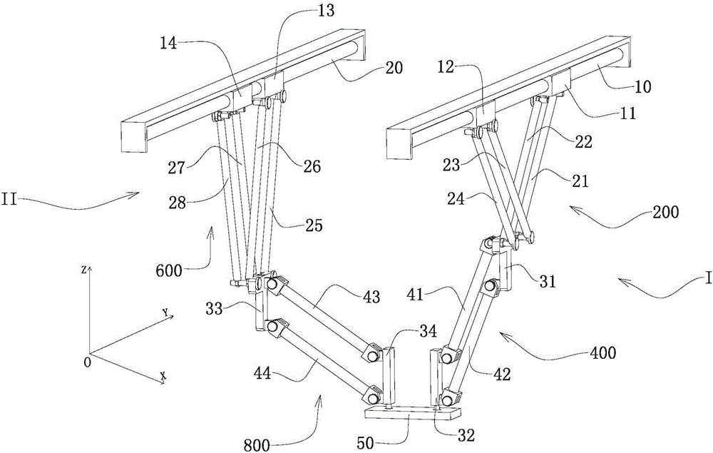 Four-degree-of-freedom parallel mechanism