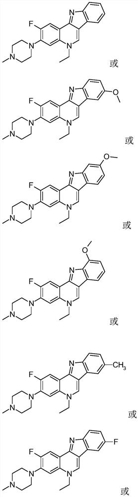 Isorcryptolepine analogue prepared by taking pefloxacin as raw material as well as preparation method and application thereof