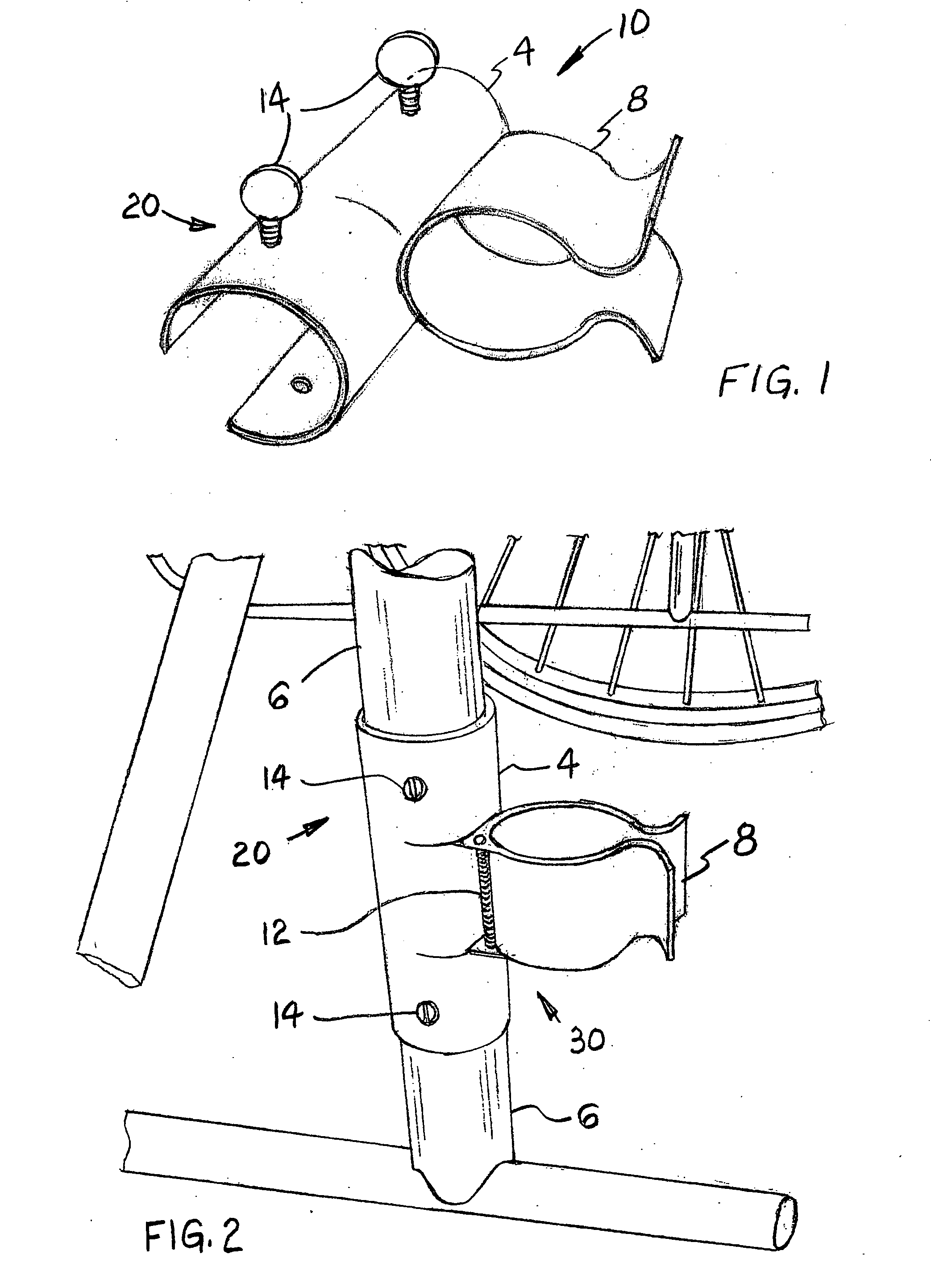 Foot rest holder for wheelchairs