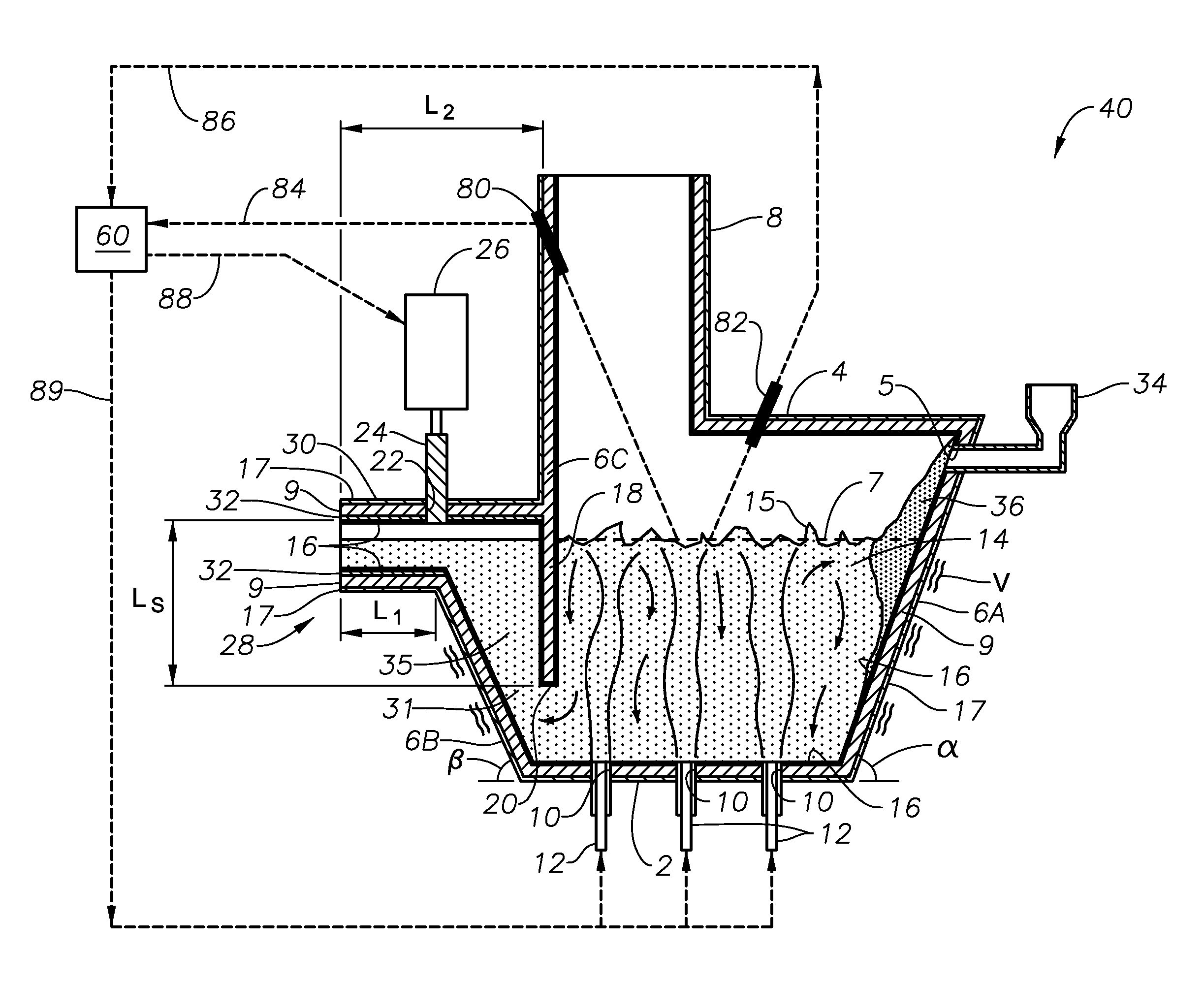 Submerged combustion melting processes for producing glass and similar materials, and systems for carrying out such processes