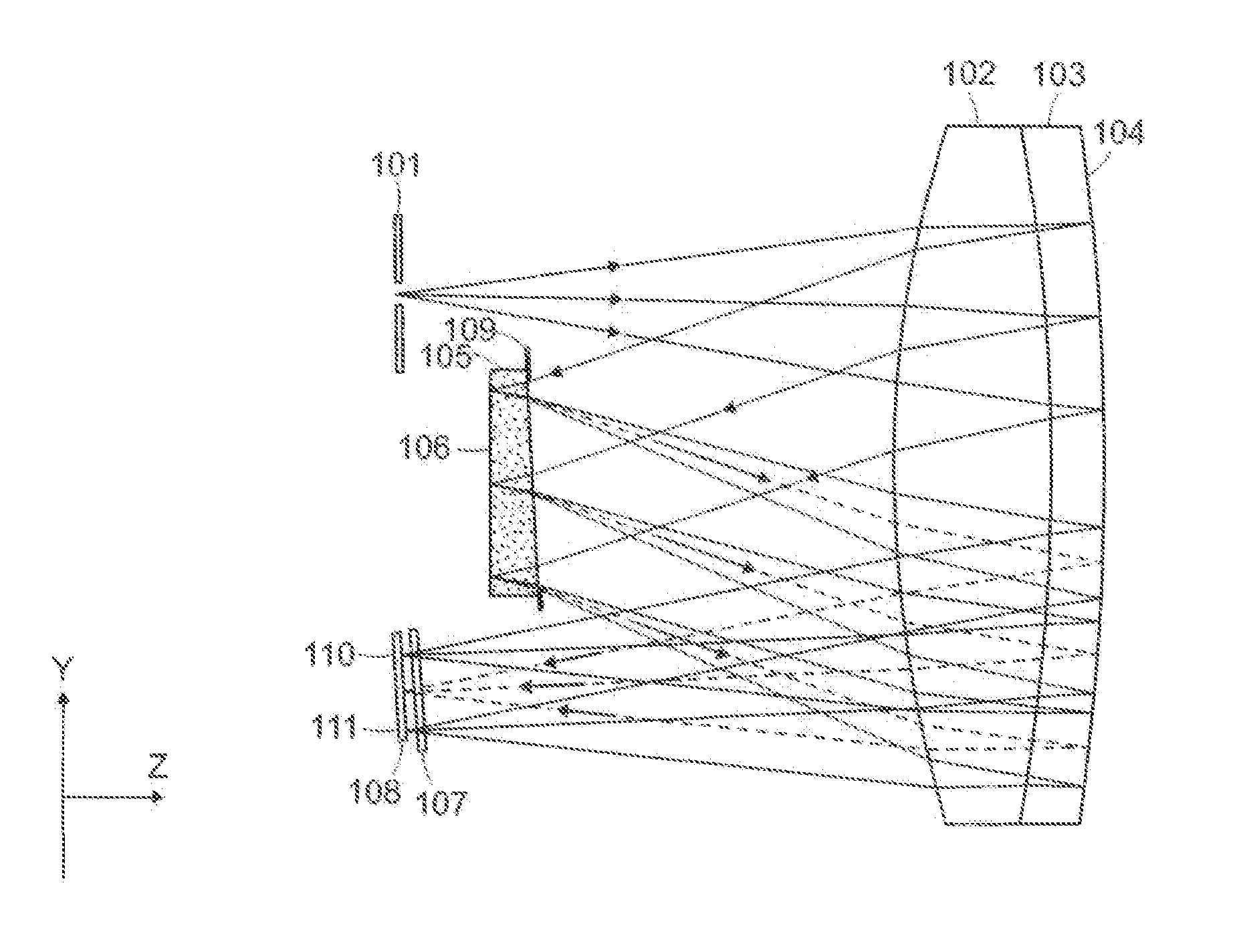 Visible-infrared plane grating imaging spectrometer