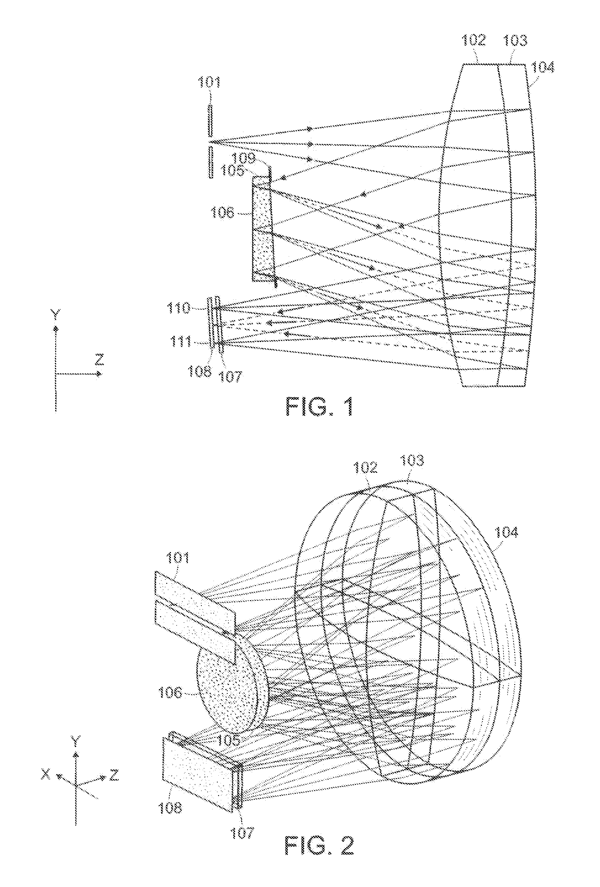 Visible-infrared plane grating imaging spectrometer