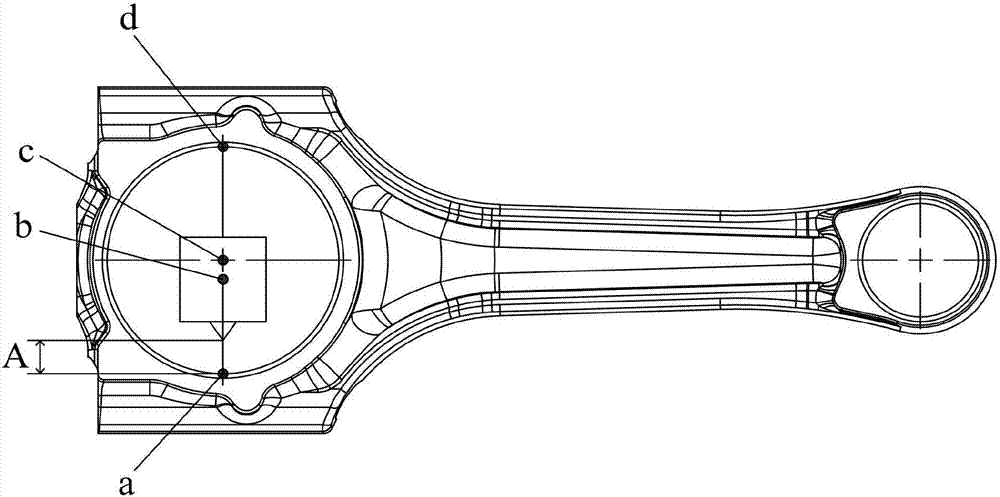 Connecting rod visual auxiliary locating laser groove cutting device and control method